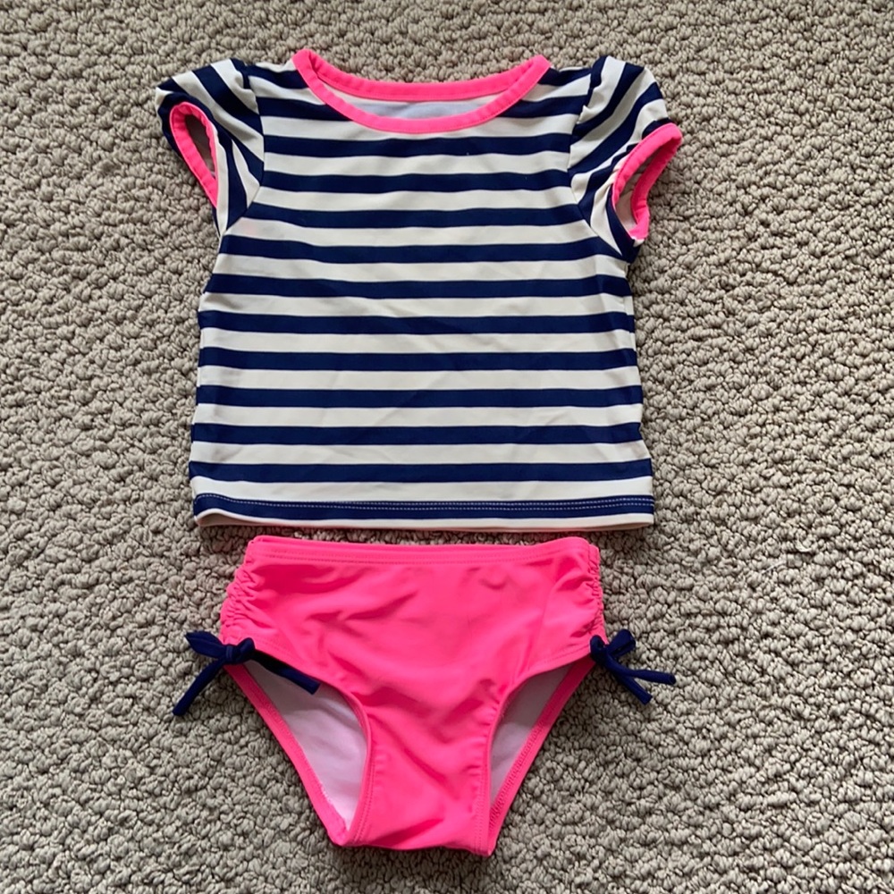 Like New 2 piece Circo Striped Bathing Suit